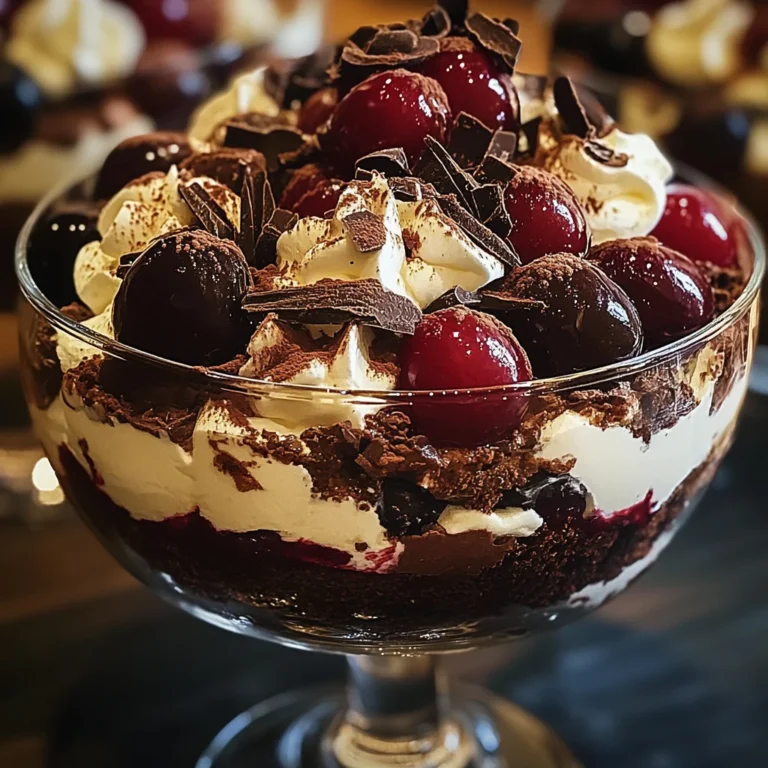 Black Forest Trifle for Christmas
