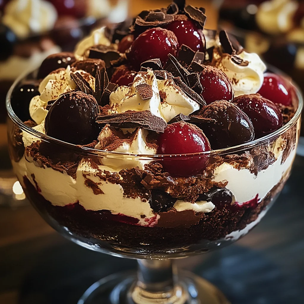 Black Forest Trifle for Christmas