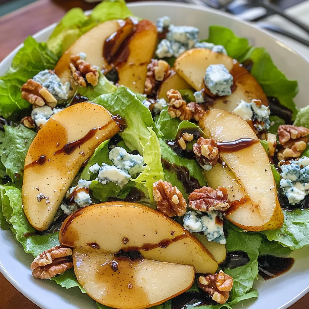Caramelized Pear and Blue Cheese Salad: A Sweet and Savory Delight