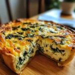 Cottage Cheese and Spinach Crustless Quiche