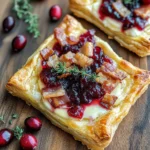 Cranberry Brie Tart with Pancetta & Thyme