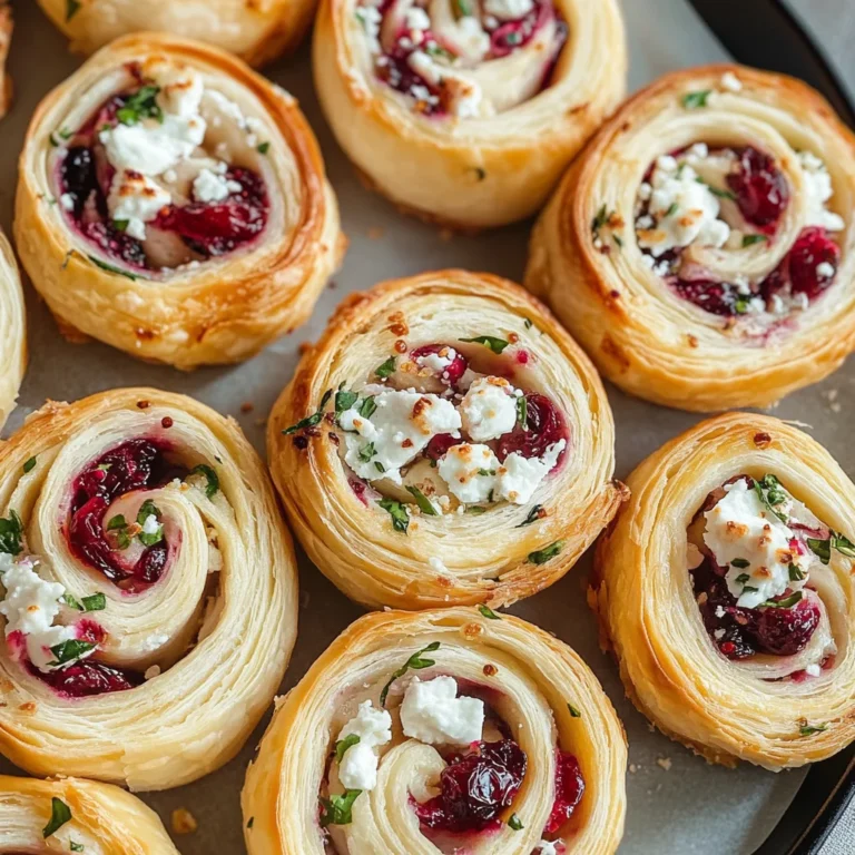 Cranberry Cream Cheese Pinwheels with Feta & Herbs