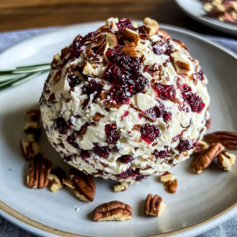 Cranberry Pecan Goat Cheese Ball