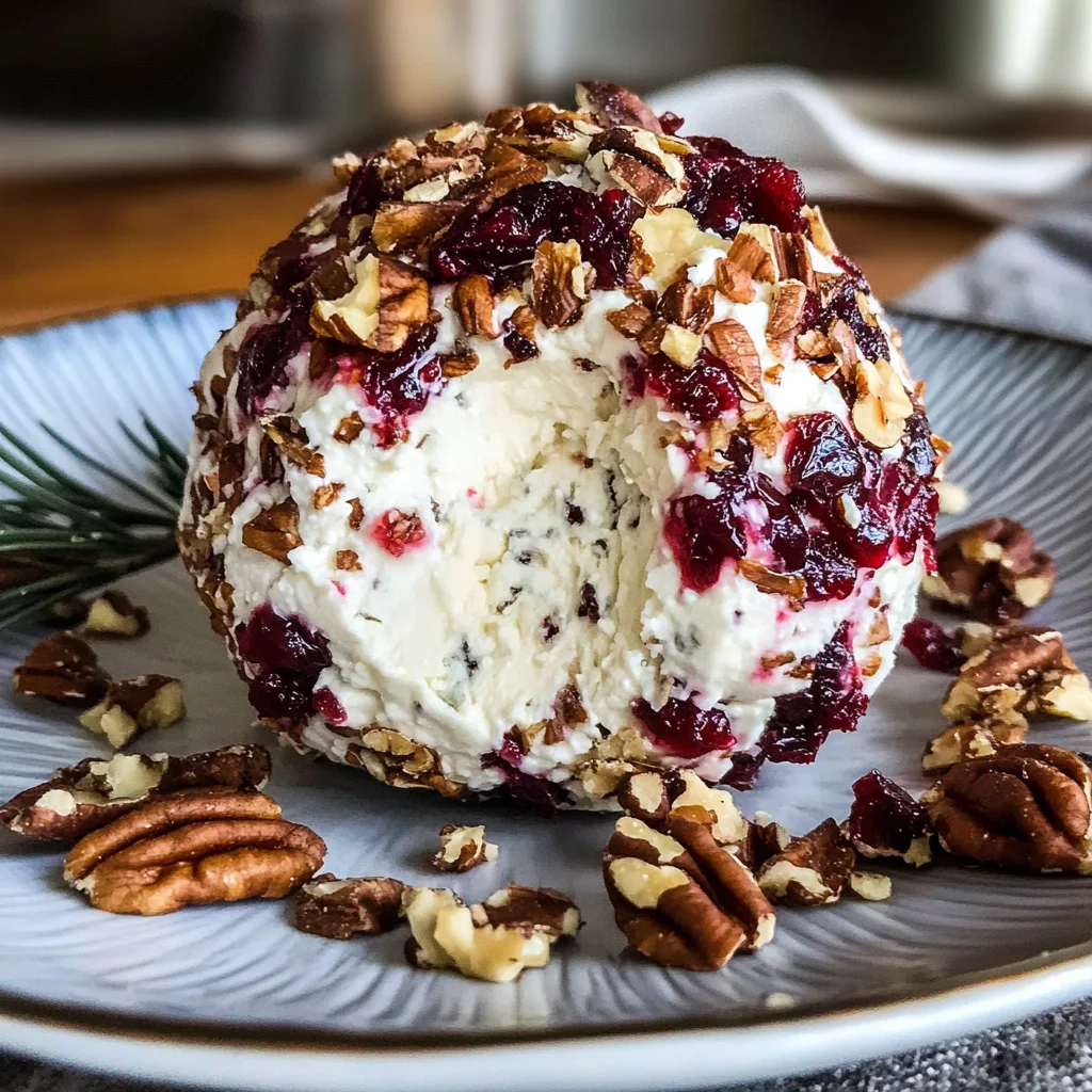Cranberry Pecan Goat Cheese Ball