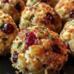 Cranberry & Turkey Stuffing Balls