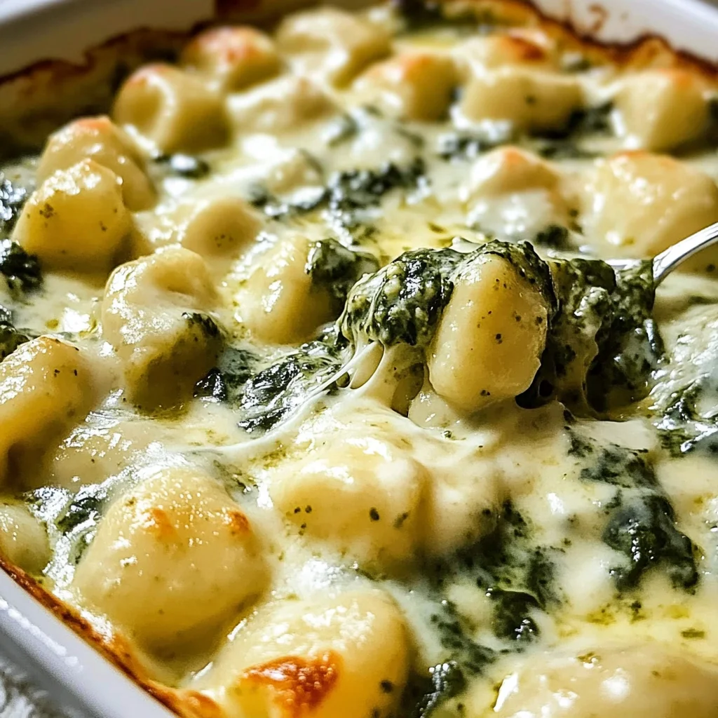 Creamy Pesto Gnocchi with Spinach and Artichokes
