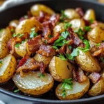 Crispy Bacon Honey Roasted Potatoes