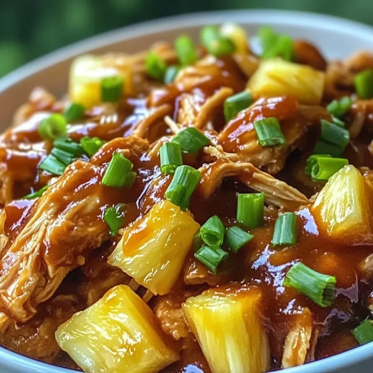 Crockpot Pineapple BBQ Chicken
