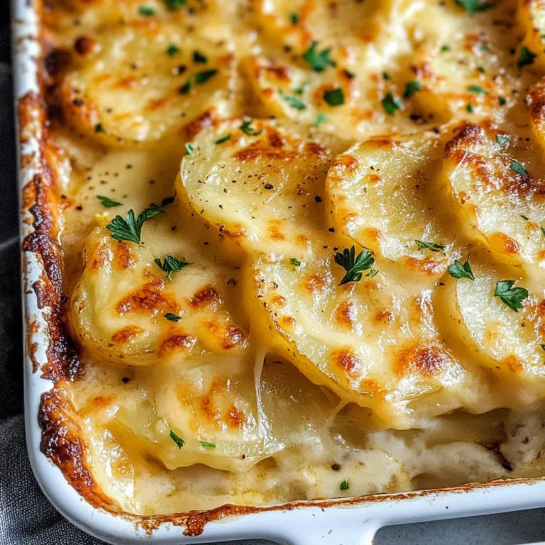 Dad’s Creamy & Cheesy Au Gratin Potatoes