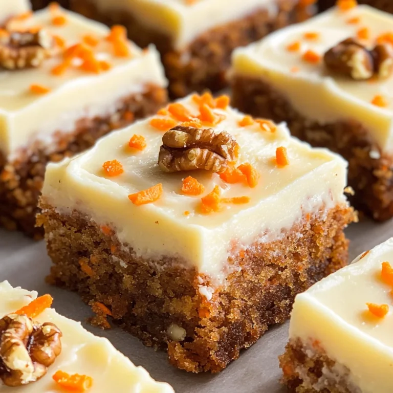 Decadent Carrot Cake Bars with Cream Cheese Frosting
