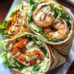 Grilled Shrimp Caesar Wraps