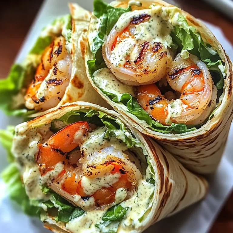 Grilled Shrimp Caesar Wraps