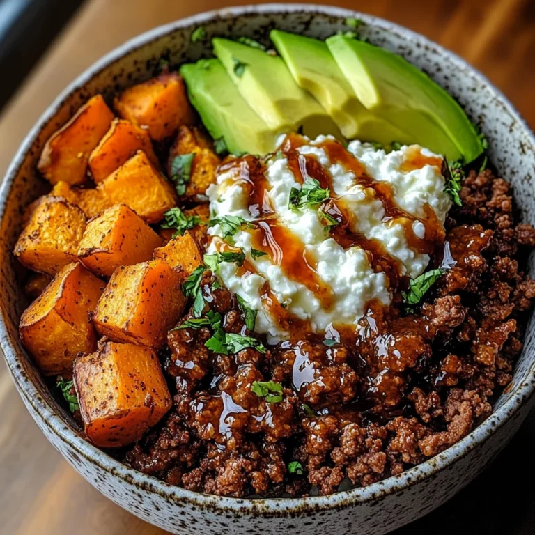Ground Beef Hot Honey Bowl