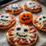 Halloween Mini Pizzas