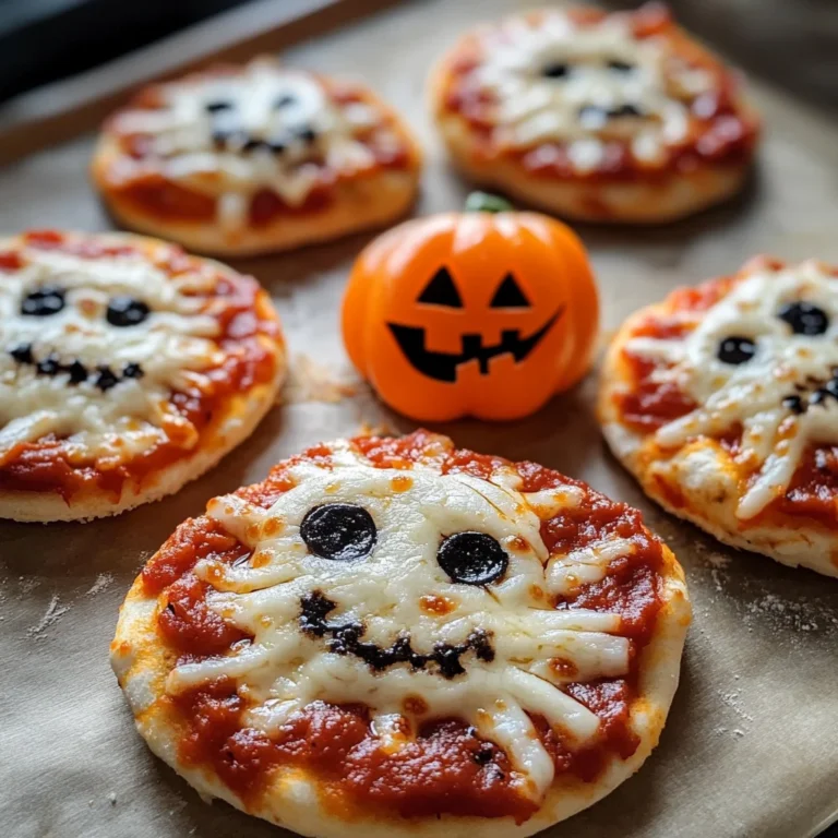 Halloween Mini Pizzas