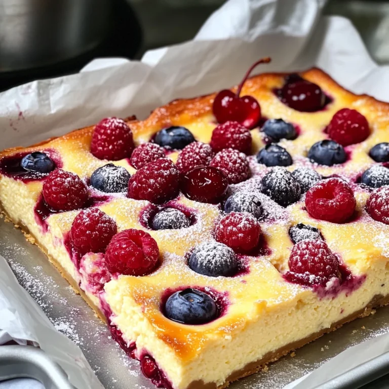 Healthy Berry Cottage Cheese Clafoutis