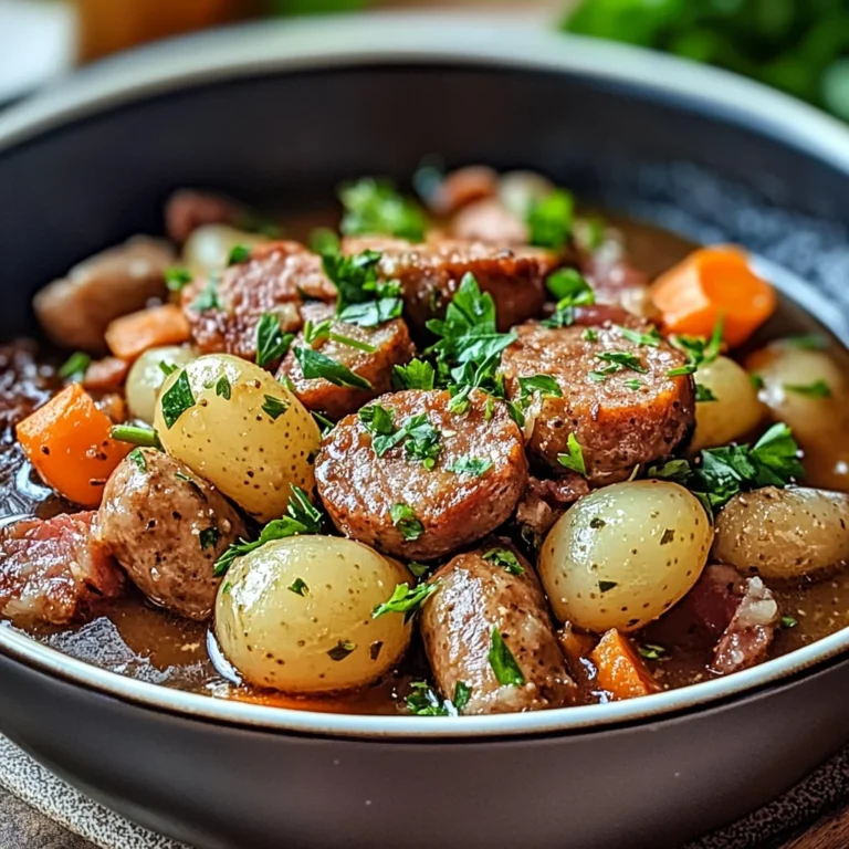 Irish Sausage and Bacon Stew