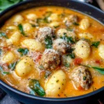 Italian Meatball Gnocchi Soup Recipe