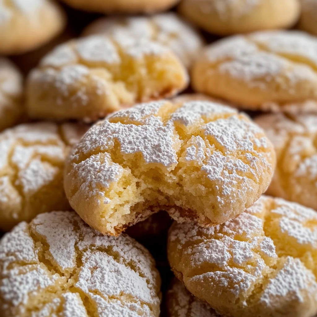 Limoncello Amaretti Cookies