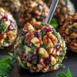 Mini Cranberry Pecan Goat Cheese Balls