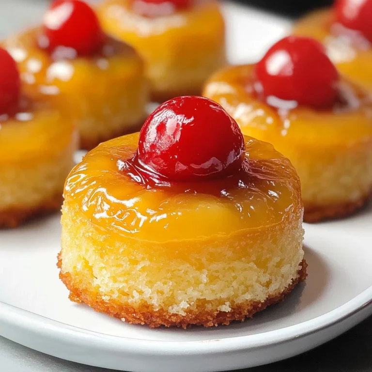 Mini Pineapple Upside Down Cakes