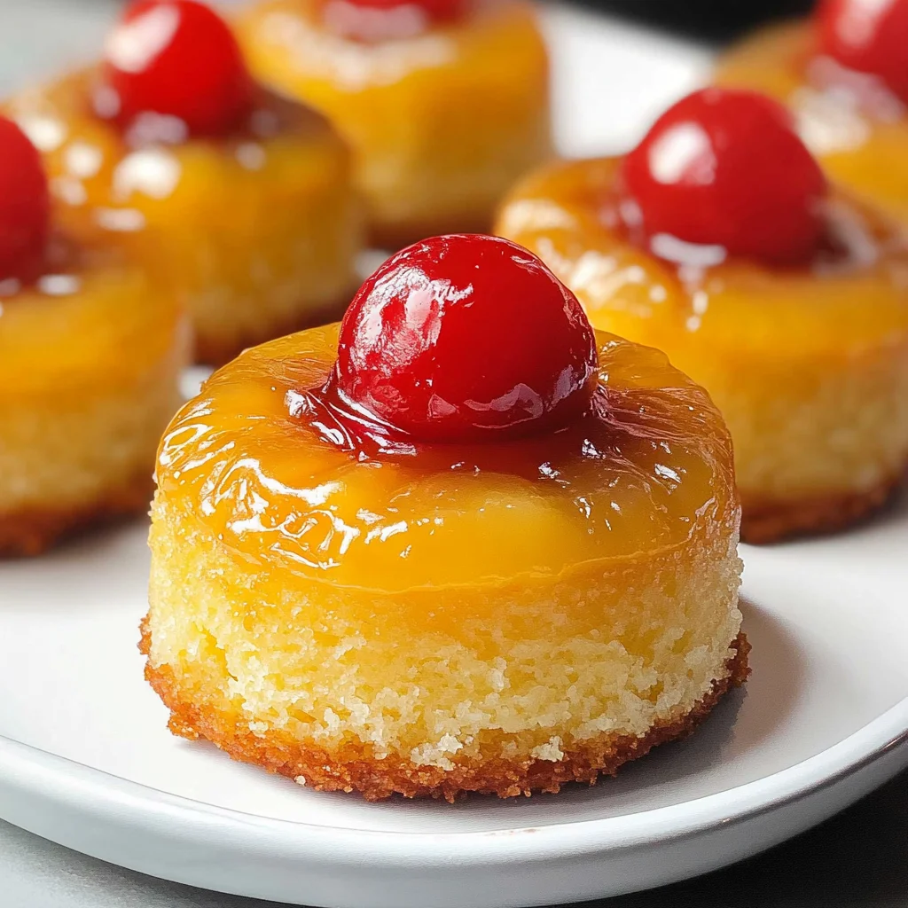 Mini Pineapple Upside Down Cakes
