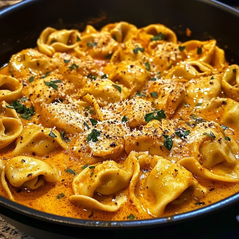 One-Pot Spicy Garlic Butter Chicken Tortellini
