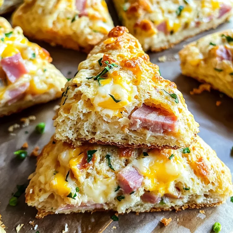 Savory Ham & Cheese Scones