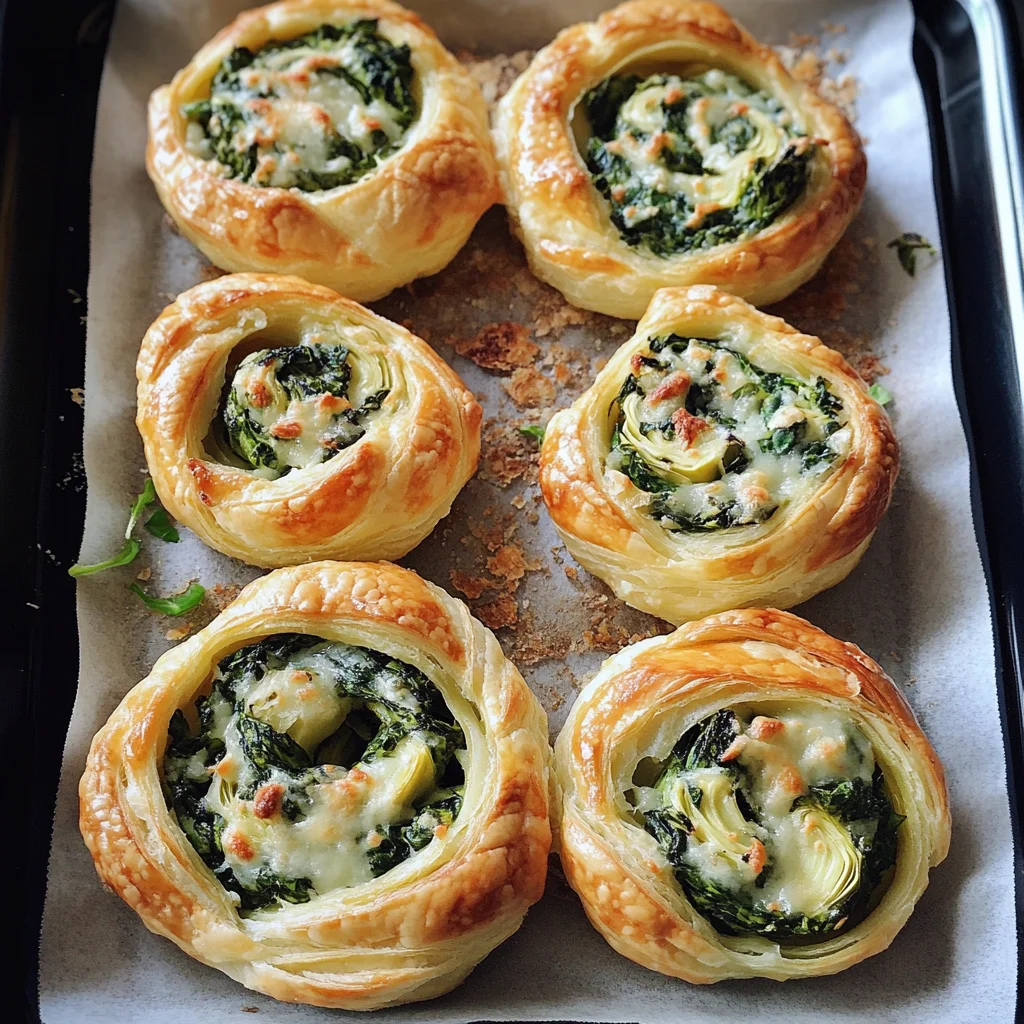 Spinach Artichoke Swirls