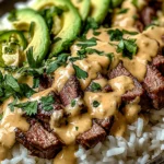 Steak Queso Rice