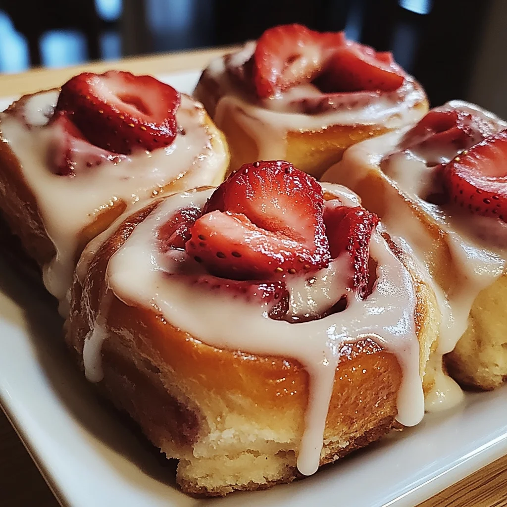 Strawberry Cheesecake Cinnabon Rolls
