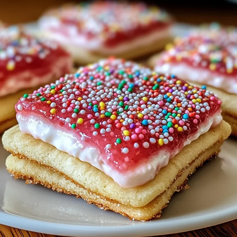 Strawberry Pop Tart Sugar Cookies
