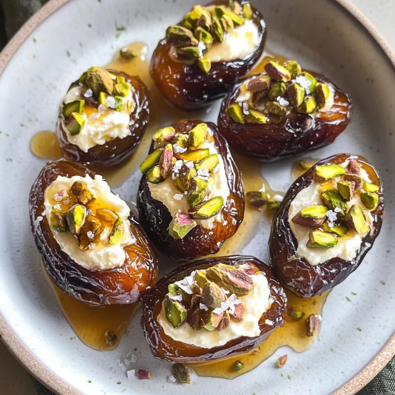 Stuffed Dates with Cream Cheese, Pistachios, and Honey