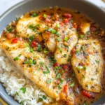 Tilapia in Roasted Pepper Sauce