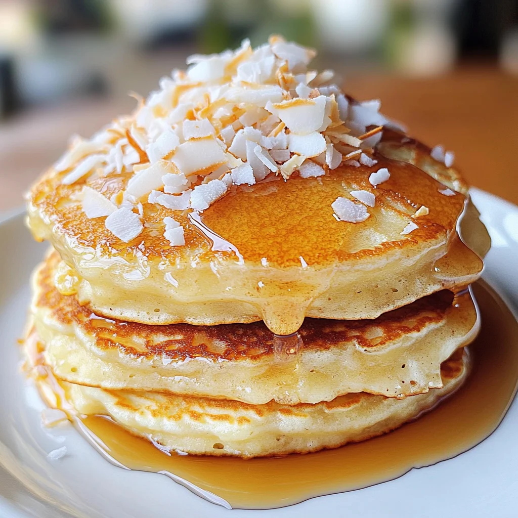 coconut cream pancakes