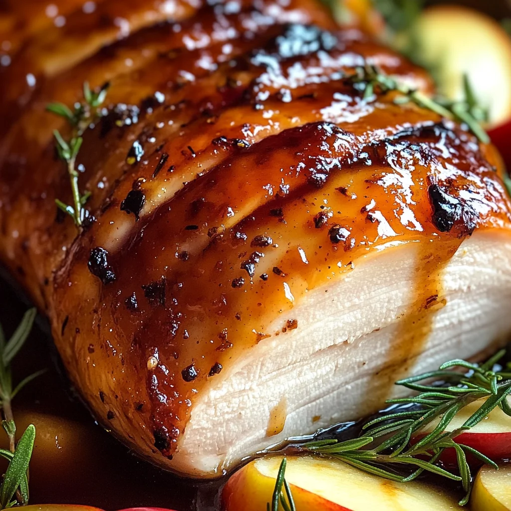 Apple Cider Glazed Turkey Breast