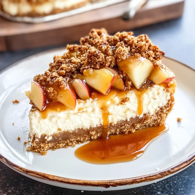 Apple Crisp Cheesecake