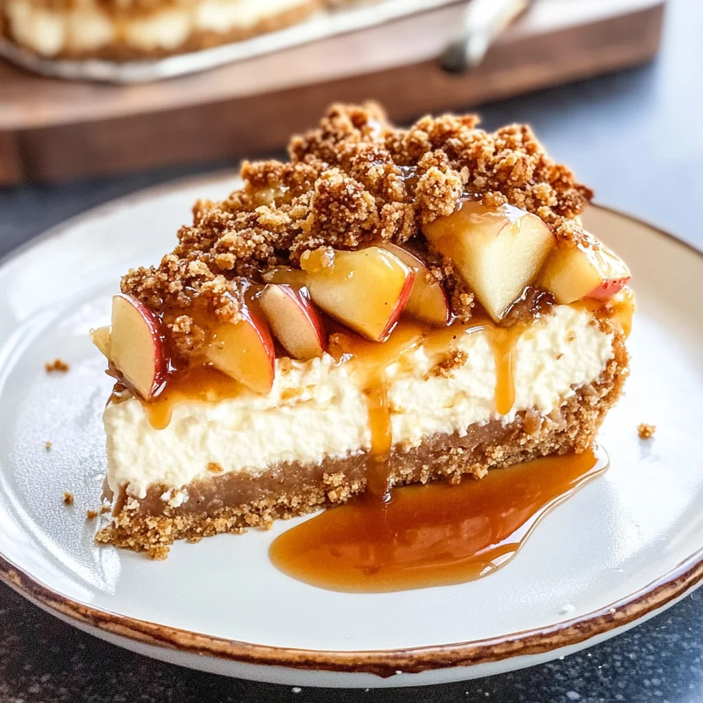 Apple Crisp Cheesecake
