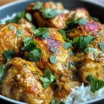 Baked Coconut Chili Chicken Thighs