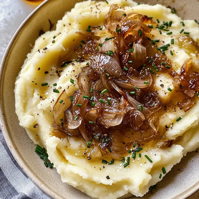 Best Ever Caramelized Onion Mashed Potatoes