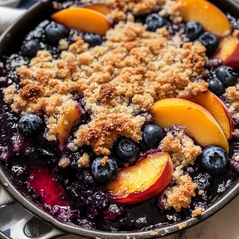 Blueberry Peach Crumble