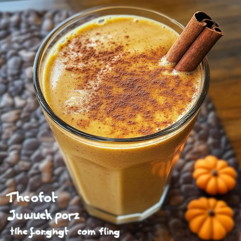 Breakfast Pumpkin Pie Smoothie