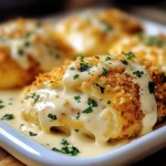 Chicken Pillows with Creamy Parmesan Sauce