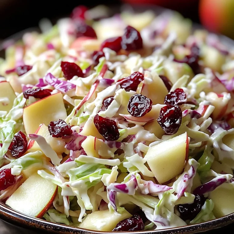 Cranberry Apple Coleslaw: A Delicious & Healthy Recipe