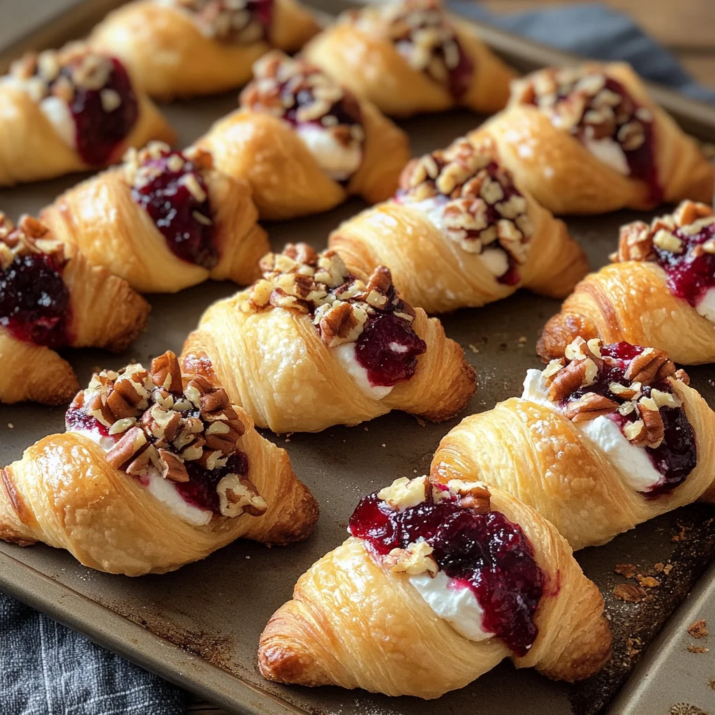 Cranberry Cream Cheese Crescent Bites