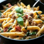 Creamy Tuscan Sausage Pasta