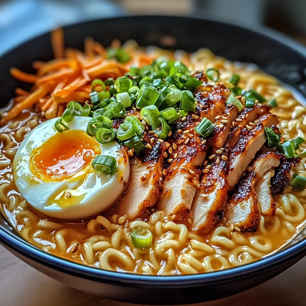 Fiery Chicken Ramen : Bold & Comforting