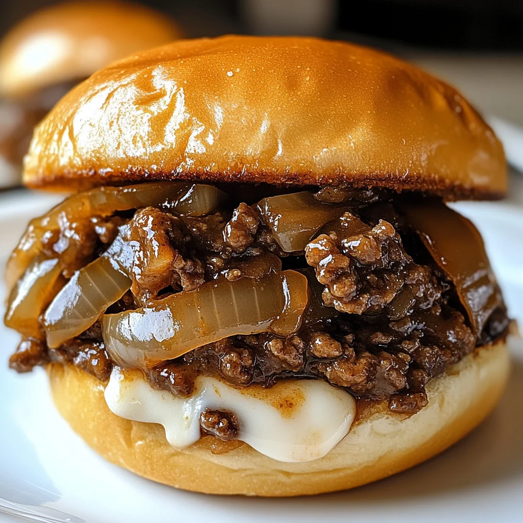Irresistible French Onion Beef Sloppy Joes