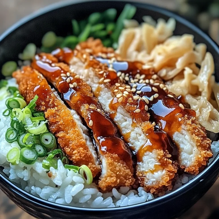 Japanese Katsu Bowls with Tonkatsu Sauce