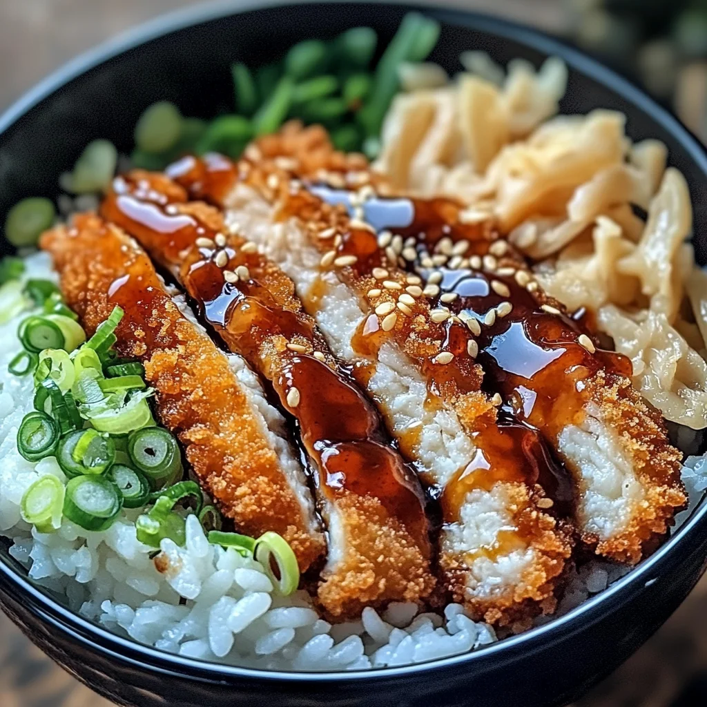 Japanese Katsu Bowls with Tonkatsu Sauce